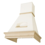 Каминная вытяжка Elikor Бельведер Валенсия 90П-650-П3Д топленое молоко/бук крем/патина золото