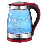 Чайник электрический Аксинья КС-1004 черный/красный