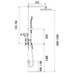 Душевая система Timo Helmi SX 406900 16 SM chromewhite