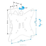 Кронштейн для телевизора Holder LCDS-5036 металлик
