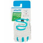 Перчатки для фитнеса Starfit SU-110 белый/голубой XS