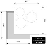 Встраиваемая электрическая варочная панель Lex EVH 431 BL