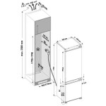 Встраиваемый холодильник Krona BRISTEN KRFR102