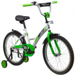 Велосипед Novatrack 203STRIKE.WTG20 белый/зелёный 139703