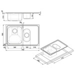 Кухонная мойка Smeg SP7915DOT