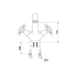 Смеситель для раковины Timo Nelson 1911F Silver