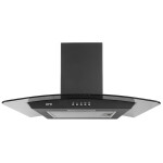 Каминная вытяжка ORE Glasset 60L black