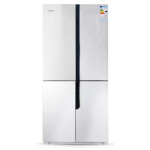 Холодильник Ginzzu NFK-500 белое стекло