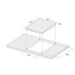 Встраиваемая индукционная варочная панель Hebermann HBKI 4530.1 B