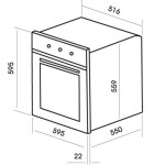 Встраиваемый электрический духовой шкаф MBS DE-611BL
