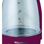 Чайник электрический Willmark WEK-1708G бордовый
