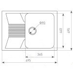 Кухонная мойка Zigmund & Shtain Klassisch 695 молодое шампанское