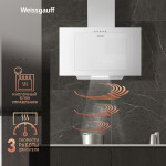 Каминная вытяжка Weissgauff Sigma 60 PB WH