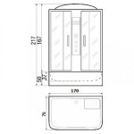 Душевая кабина River Sena 170/70/50 МТ (10000001806)