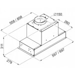 Встраиваемая вытяжка Maunfeld Fantasy Light 60 белый