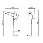 Смеситель для раковины Schein Leaf 48217A/8032001A