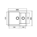 Кухонная мойка Zigmund & Shtain Rechteck 600.2 млечный путь