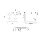 Встраиваемая газовая варочная панель Smeg PXL664