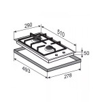 Встраиваемая газовая варочная панель Zigmund & Shtain G 14.3 B