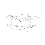 Каминная вытяжка Weissgauff Alpha 50 PB WH