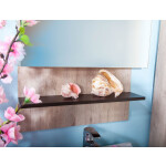 Зеркало-шкаф Бриклаер Карибы 60 дуб кантри/венге