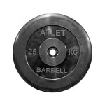 Диск обрезиненный MB Barbell Atlet MB-AtletB51-25