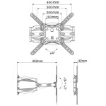 Кронштейн для телевизора Onkron M5 черный