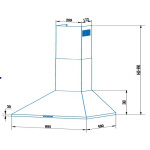 Каминная вытяжка Cata V-9000 X