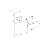 Встраиваемая микроволновая печь Weissgauff BMWO-341 DB