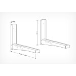Кронштейн для СВЧ Holder MWS-2002 металлик
