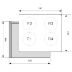 Встраиваемая индукционная варочная панель Lex EVI 640-1 BL