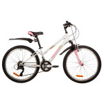 Велосипед Foxx 24 SALSA белый, сталь, размер 14