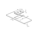 Встраиваемая газовая варочная панель Lex GVG 321 BL