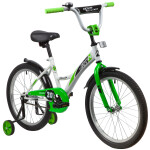 Велосипед Novatrack 203STRIKE.WTG20 белый-зелёный