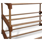 Полка для обуви Sheffilton SHT-SR6-P коричневый/орех глянец