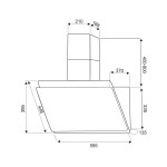 Каминная вытяжка Exiteq EX-1126 white