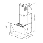 Каминная вытяжка Esperanza RHA60G05 W