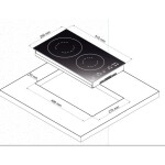Встраиваемая индукционная варочная панель Korting HI 32003 BW