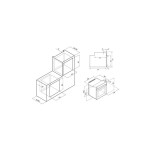 Встраиваемый газовый духовой шкаф Krona STRETTO 45 BL