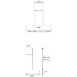 Каминная вытяжка Bertazzoni K120CONXA