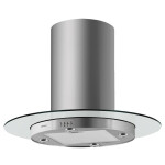 Островная вытяжка Maunfeld Berta 90 нержавеющая сталь/прозрачное стекло