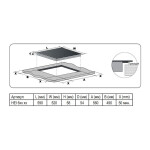 Встраиваемая индукционная варочная панель EVELUX HEI 640 B