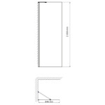 Walk-in WasserKraft Aller 10H07-RP90 Fixed