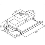Встраиваемая вытяжка Maunfeld Galaxy 90 белый
