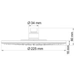 Верхний душ WasserKraft А067