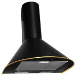 Каминная вытяжка Elikor Эпсилон 60П-430-П3Л черный/золото