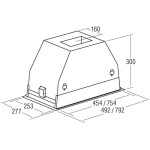 Встраиваемая вытяжка Cata GC Dual 75 XGWH/D