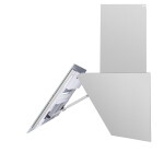 Каминная вытяжка Maunfeld Mersey 60 нержавеющая сталь/белое стекло