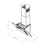 Каминная вытяжка Lex Mira GS 600 white
