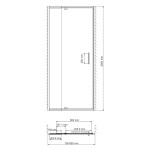 Душевая дверь WasserKraft Berkel 48P27